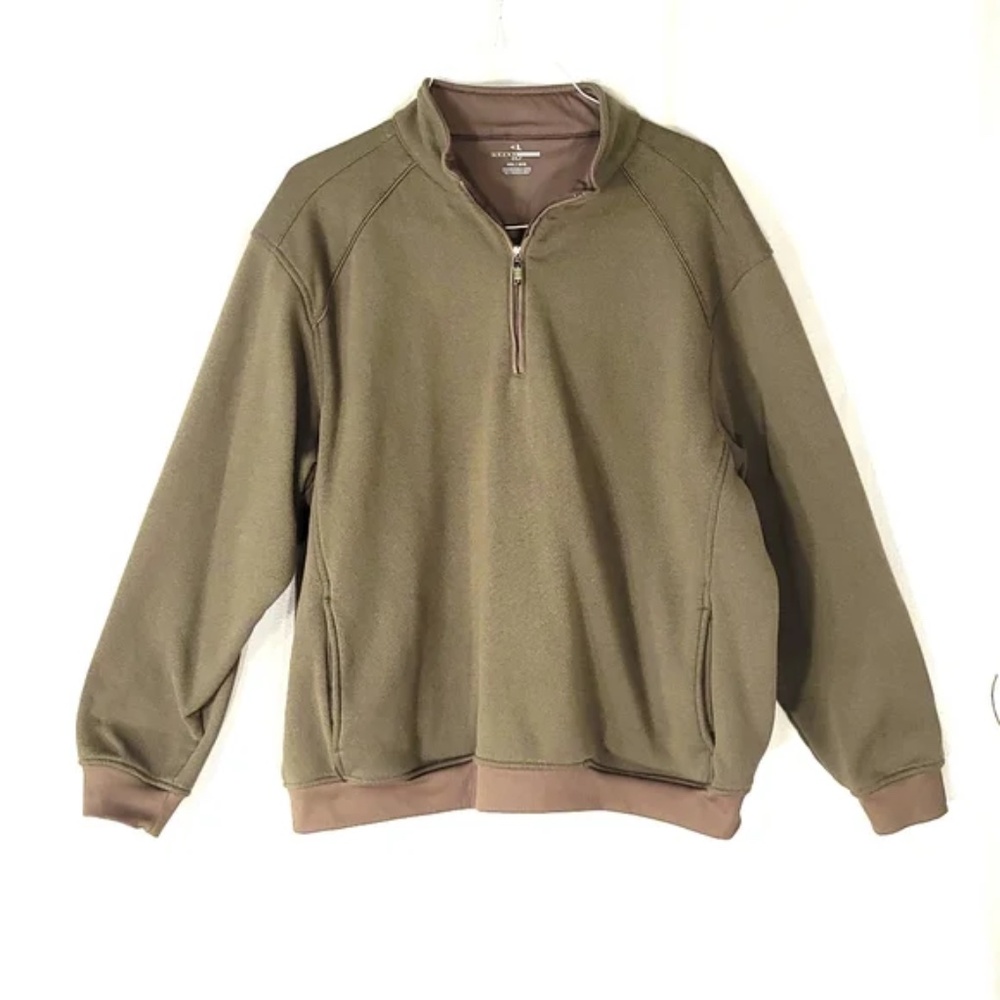 Grand Slam Olive 1/4 Zip Golf Pullover
